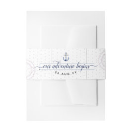 Nautic Anchor Wedding | Martha's Vineyard Einladungsbanderole