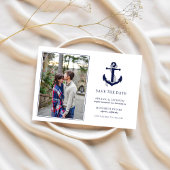 Nautic Anchor Wedding RSVP Save The Date