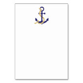 Nautic Anchor Wedding Tischnummer (Vorderseite)
