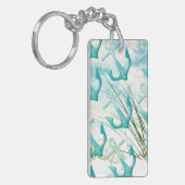 Nautic Anchors Beach Ocean Sea Coastal Thema Schlüsselanhänger (Vorderseite links)