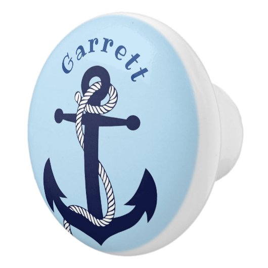 Nautic, Anker Rope Custom Keramikknauf (Rechts)