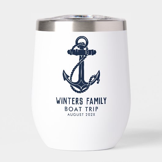 Nautic Annual Family Boat Trip Navy Blue Custom (Vorderseite)