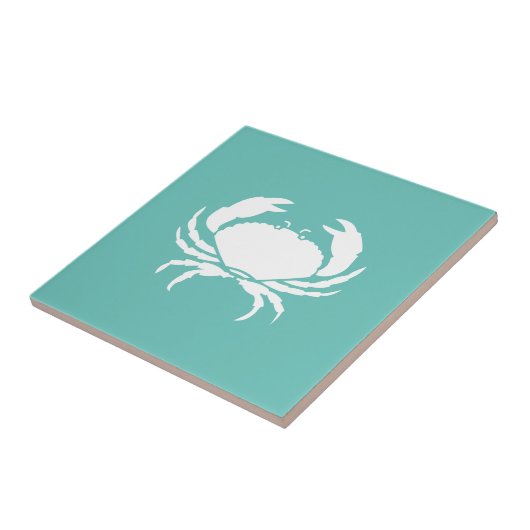 Nautic Aquamarin Crab Kitchen Backsplash Fliese (Seite)