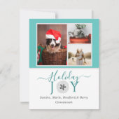 Nautic Aquamarin Holiday Joy Sand Dollar 3 Foto (Vorderseite)