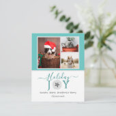 Nautic Aquamarin Holiday Joy Sand Dollar 3 Foto (Stehend Vorderseite)