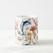 Nautic Aquatic Life Pattern Kaffeetasse (Mittel)