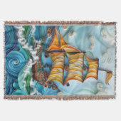 Nautic Art Woven Throw Blanket Decke (Vorderseite)
