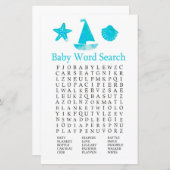 Nautic Baby Shooter Word Search Game (Vorne/Hinten)
