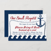 Nautic Baby Showcard Bitte buchen Begleitkarte (Vorne/Hinten)