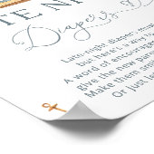 Nautic Baby Showgame Spate Night Diapers Poster (Ecke)