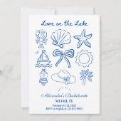 Nautic Bachelorette Weekend Einladung (Vorderseite)