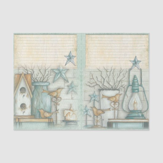 Nautic Beach Design Serie 3 Seidenpapier (Vorderseite)