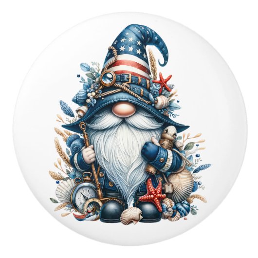 Nautic Beach Gnome Keramikknauf (Vorderseite)
