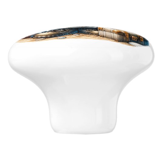 Nautic Beach Gnome Keramikknauf (Seitenansicht)