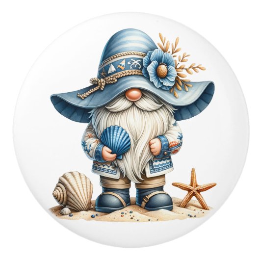 Nautic Beach Gnome Keramikknauf (Vorderseite)