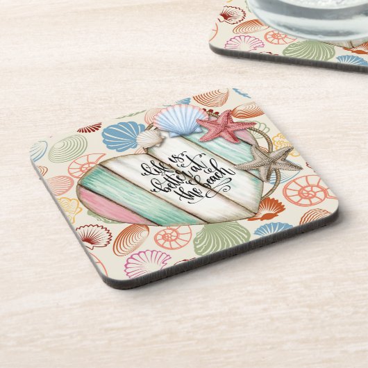 Nautic Beach House Getränkeuntersetzer (Linke Seite)