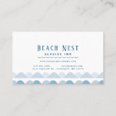 Nautic Beach House Hütte B&B Rentals Visitenkarte (Rückseite)