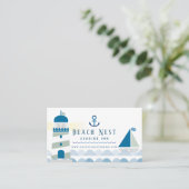 Nautic Beach House Hütte B&B Rentals Visitenkarte (Stehend Vorderseite)