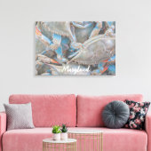 Nautic Beach House Rustic Crab Canvas Print Leinwanddruck (Insitu (Wohnzimmer))