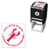 Nautic Beach Ocean Lobster Rücksendeadresse Permastempel (Beispiel)