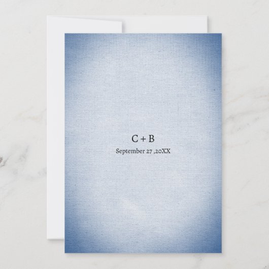 Nautic Beach Theme Probe Dinner Einladung (Rückseite)