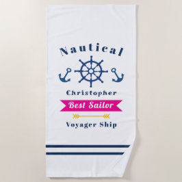 Nautic Best Sailor White Strandtuch