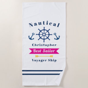 Nautic Best Sailor White Strandtuch
