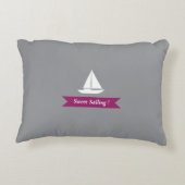 Nautic Best Sailor Wine Grau Dekokissen (Rückseite)