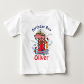 Nautic Birthday Shirt Nautical First Geburtstag (Vorderseite)
