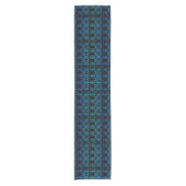 Nautic Blue Anchor Motif Table Runner Kurzer Tischläufer (Vorderseite)