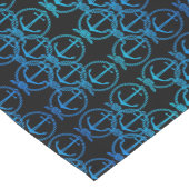 Nautic Blue Anchor Motif Table Runner Kurzer Tischläufer (Ecke)