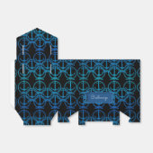 Nautic Blue Anchor Motif Zent Gevor Box Geschenkschachtel (Ungefaltet)