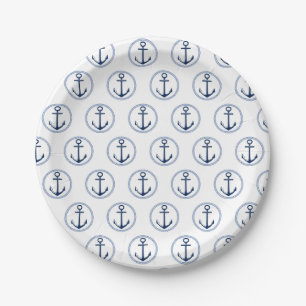 Nautic Blue Anchor Party Paper Teller