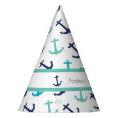 Nautic Blue Anchor Partyhütchen (Links)