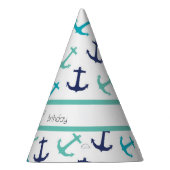 Nautic Blue Anchor Partyhütchen (Rechts)