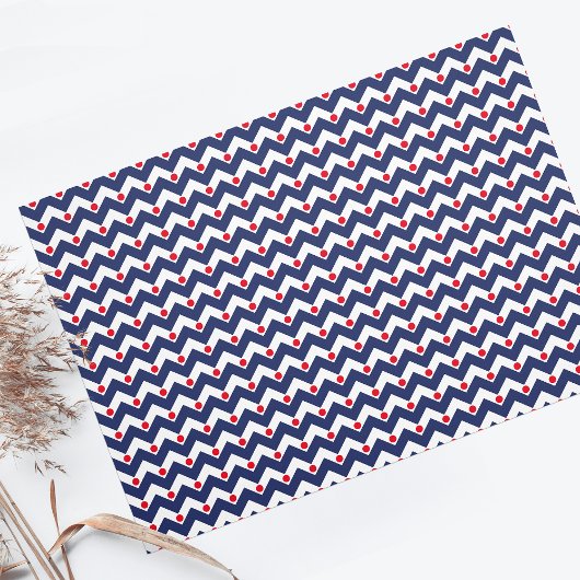 Nautic Blue Anchor Seidenpapier