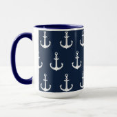 Nautic Blue Anchor Tasse (Links)