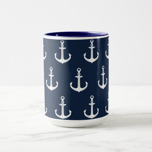 Nautic Blue Anchor Tasse (Zentrum)