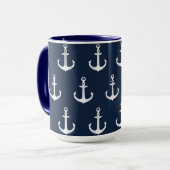 Nautic Blue Anchor Tasse (Vorderseite Links)