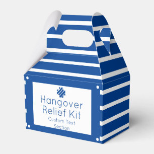 Nautic Blue and White Hangover Relief Kit Gevor Geschenkschachtel