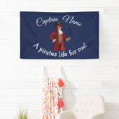 Nautic Blue Boy Pirate Banner (Insitu)