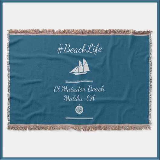 Nautic Blue Customizable Beach Life Decke