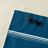 Nautic Blue Customizable Beach Life Strandtuch (Beispiel)