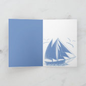 Nautic Blue Dankeschön Karte (Innenseite)