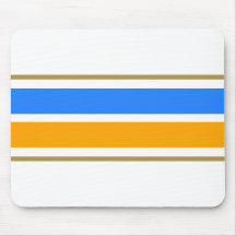 Nautic Blue, fett gelbe Streifen auf weiß