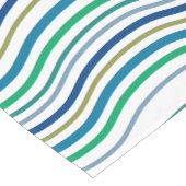 Nautic Blue Green Kurzer Tischläufer (Ecke)