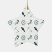 Nautic Blue Keramik Ornament (Rechts)