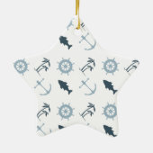 Nautic Blue Keramik Ornament (Hinten)