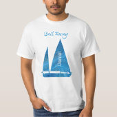 Nautic Blue Sailboat T-Shirt (Vorderseite)