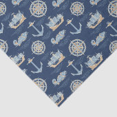 Nautic Blue Seidenpapier (Ausschnitt)